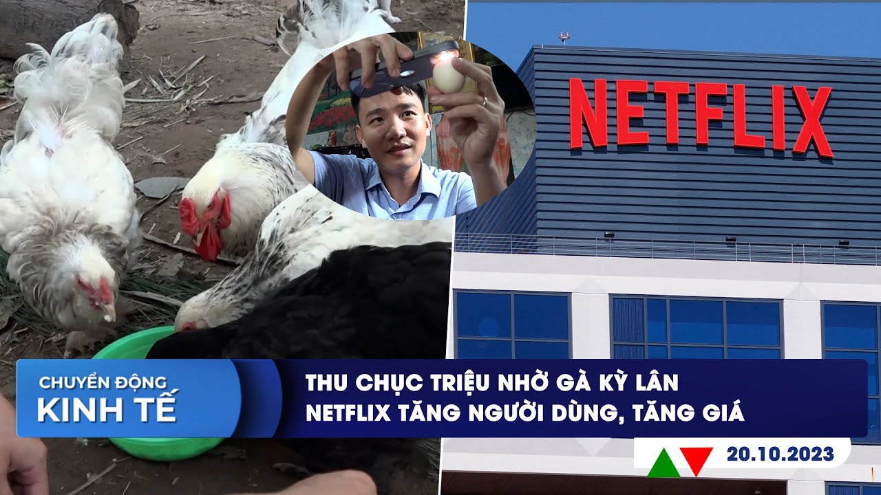 CHUYỂN ĐỘNG KINH TẾ ngày 20/10: Thu chục triệu nhờ gà kỳ lân | Netflix tăng người dùng, tăng giá