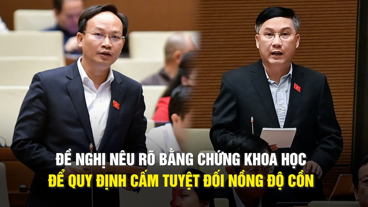 Đại biểu Quốc hội: Đề nghị nêu rõ bằng chứng khoa học để quy định cấm tuyệt đối nồng độ cồn