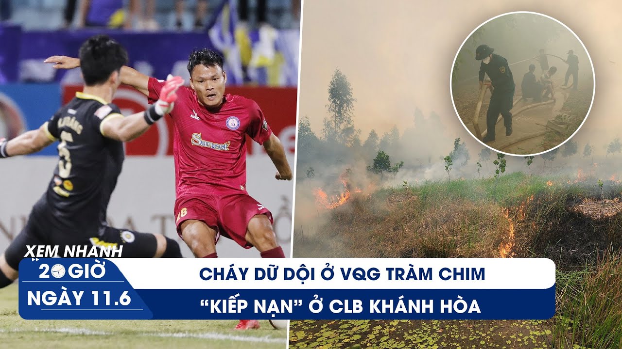 XEM NHANH 20H ngày 11/6: Vì sao cầu thủ CLB Khánh Hòa đình công | Cháy lớn ở Vườn Quốc gia Tràm Chim