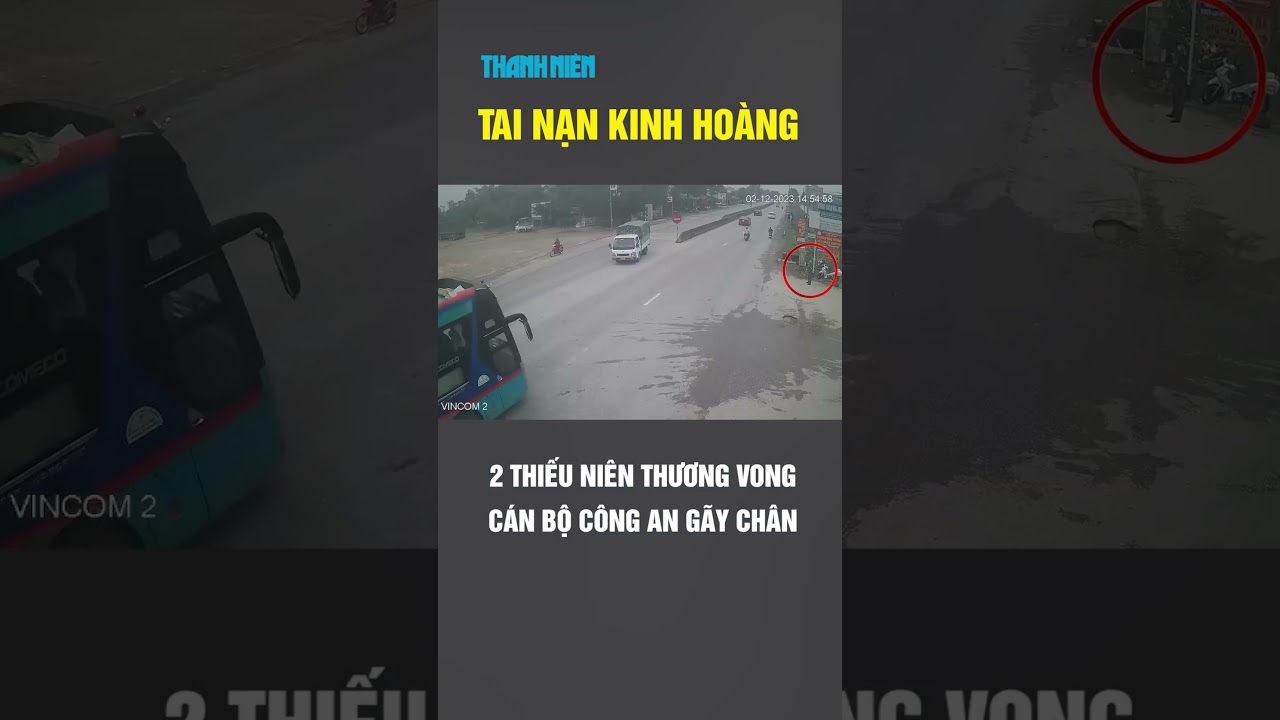 Tai nạn kinh hoàng: 2 thiếu niên thương vong, cán bộ công an gãy chân #shorts