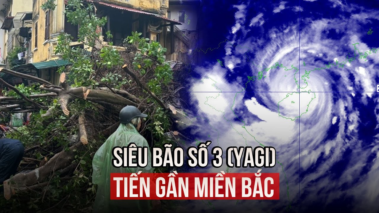 Siêu bão số 3 (YAGI) chỉ giảm 1 cấp, tiến gần miền Bắc