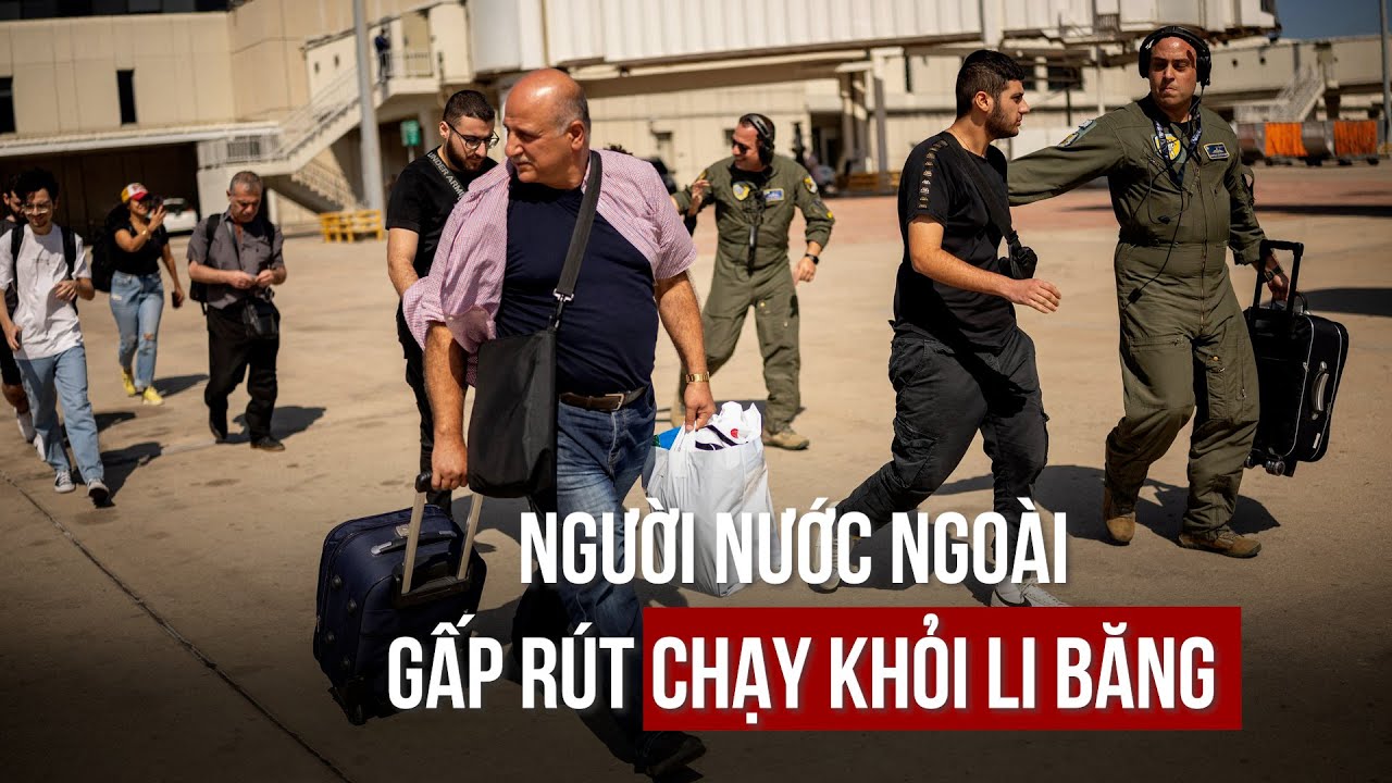 Người nước ngoài gấp rút chạy khỏi Li Băng, các chuyến bay kín chỗ