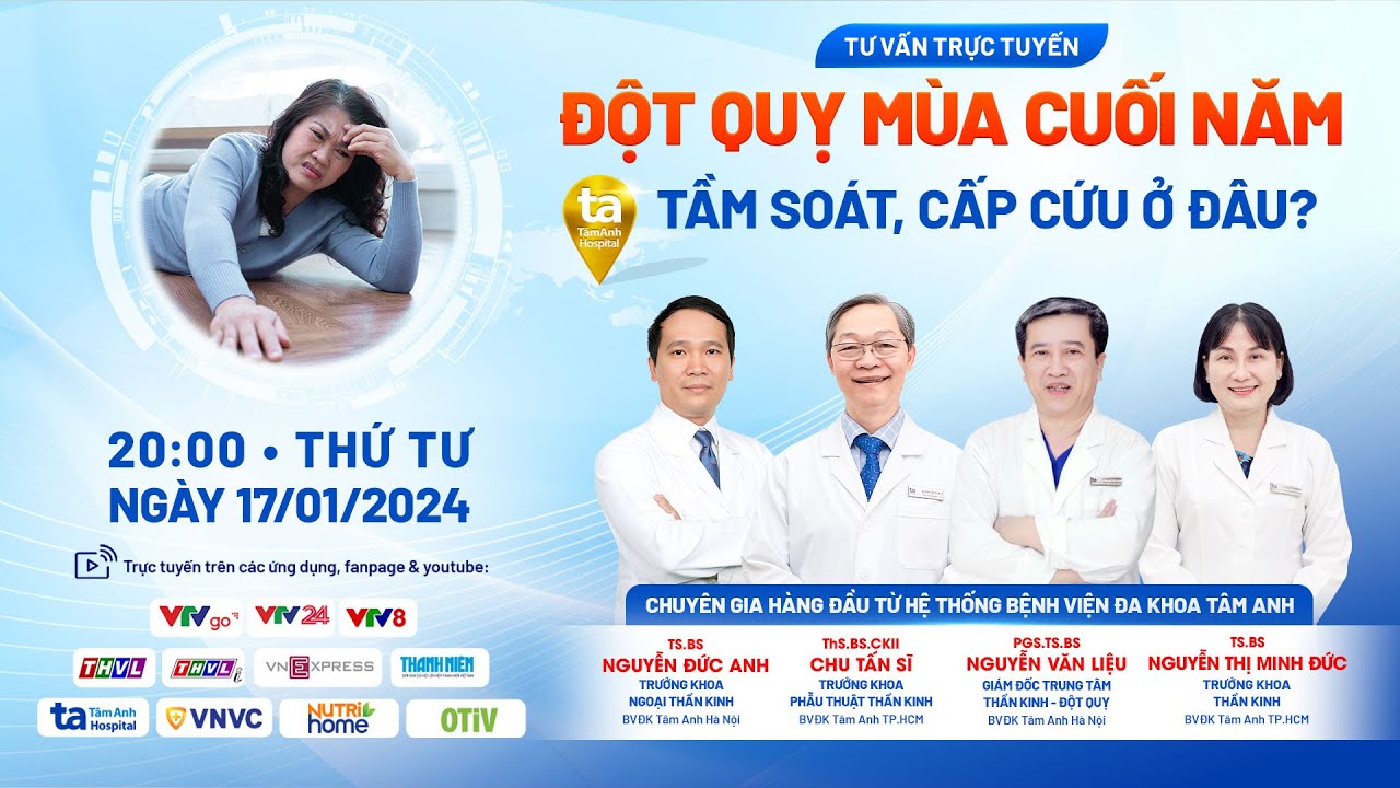 💥 Đột quỵ mùa cuối năm - Tầm soát, cấp cứu ở đâu?