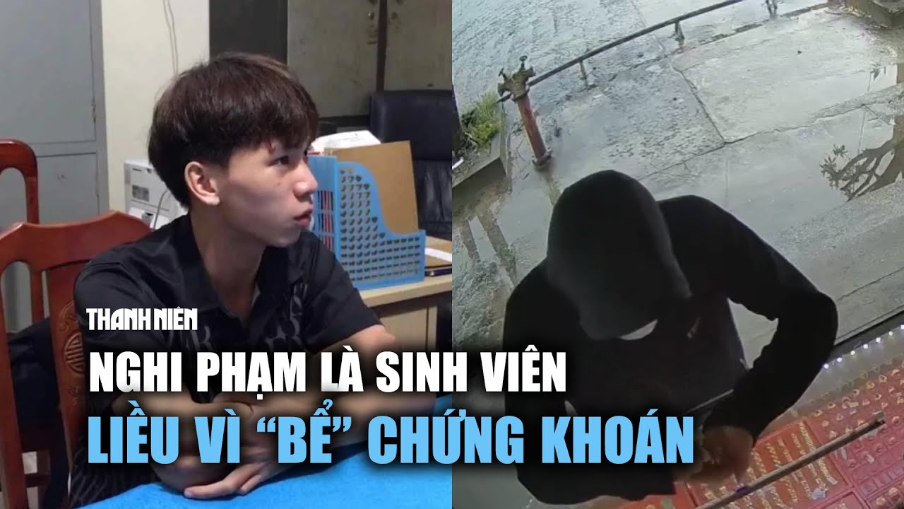 Bịt mặt, cướp giật ở tiệm vàng: Nghi phạm là sinh viên