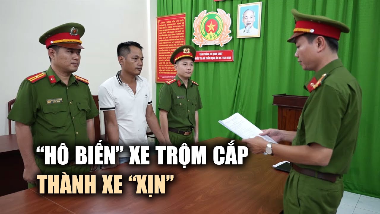 Triệt phá đường dây “hô biến” xe trộm cắp thành xe “xịn”