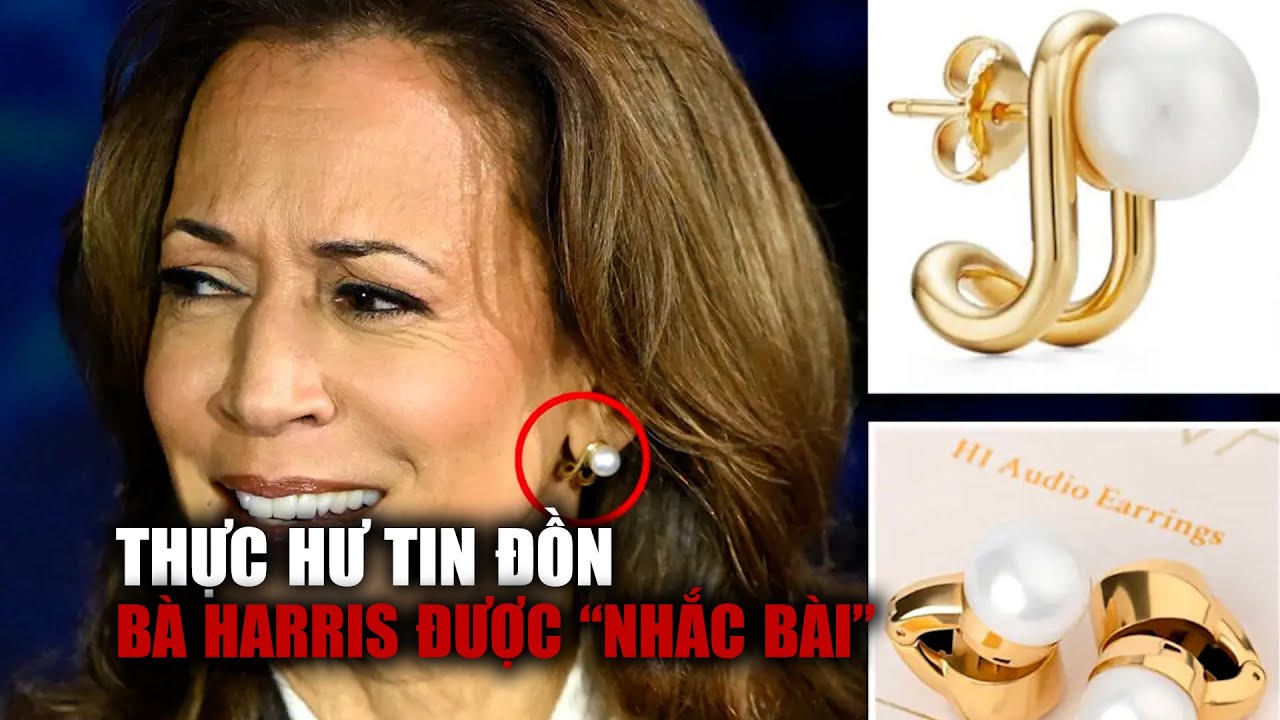 Thực hư tin đồn bà Harris được "nhắc bài" khi tranh luận với ông Trump?