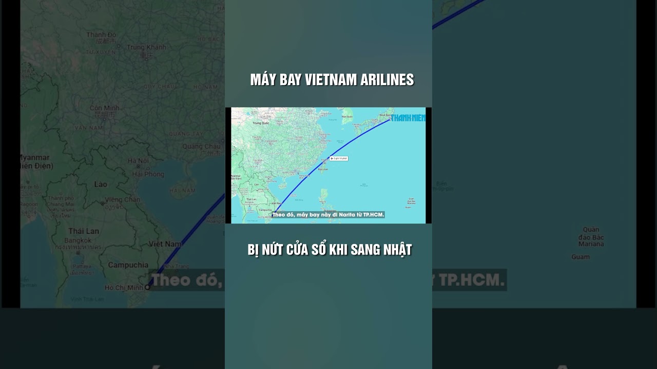 Máy bay Vietnam Airlines bị nứt cửa sổ buồng lái khi bay sang Nhật Bản #shorts