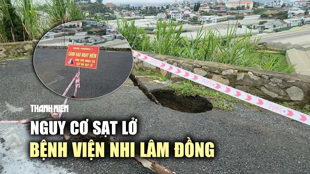 Nguy cơ sạt lở bờ kè khu tái định cư Bệnh viện Nhi Lâm Đồng