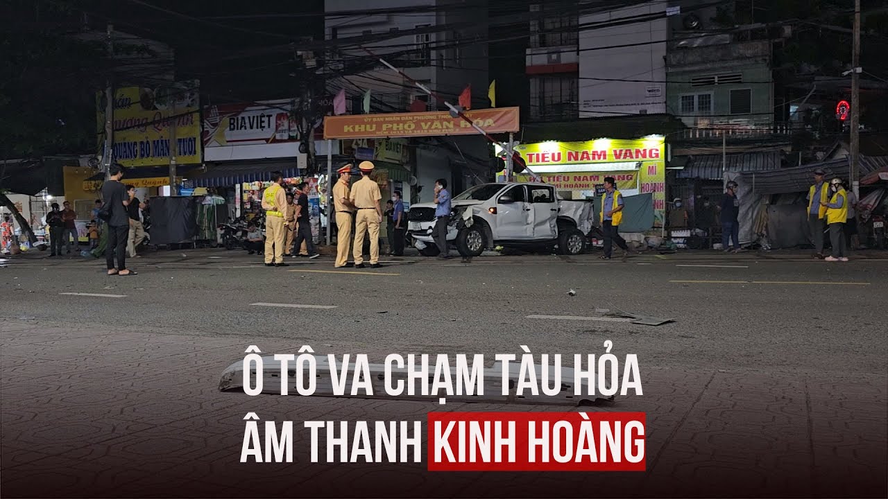 Kinh hoàng khoảnh khắc tai nạn tàu hỏa va chạm ô tô ở Đồng Nai