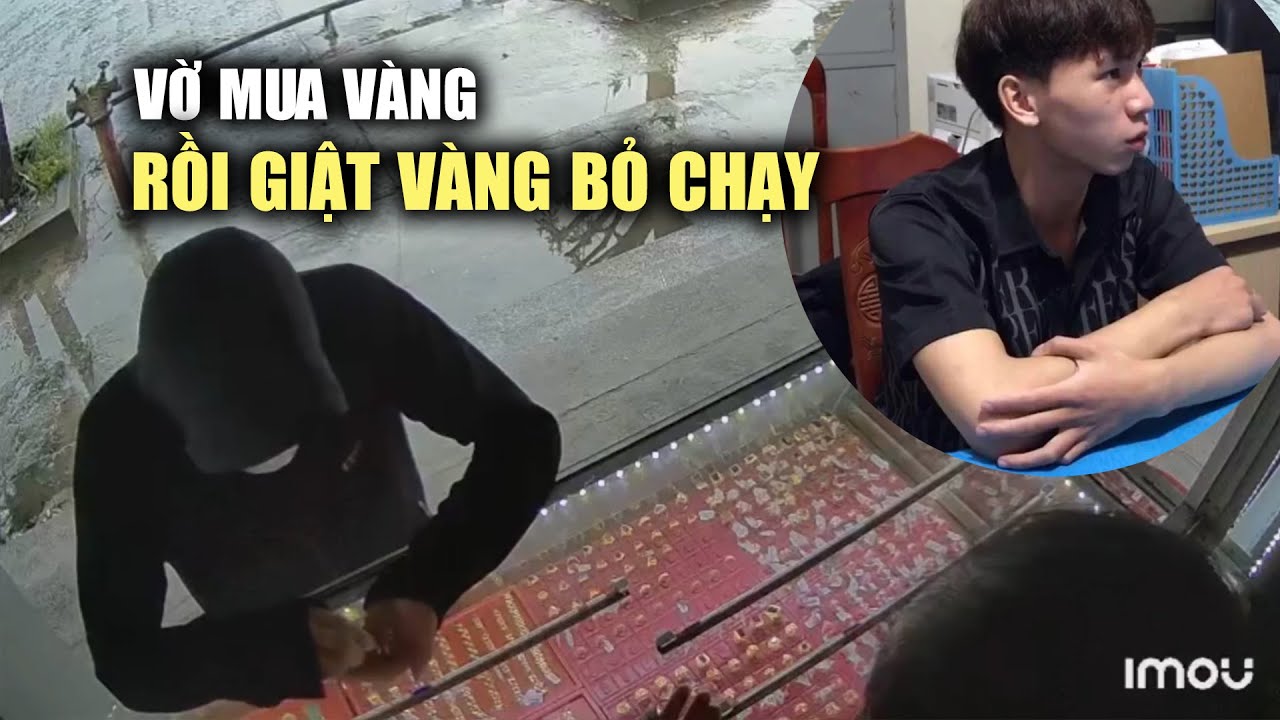 Bắt nghi phạm bịt mặt, vờ mua vàng rồi giật vàng bỏ chạy