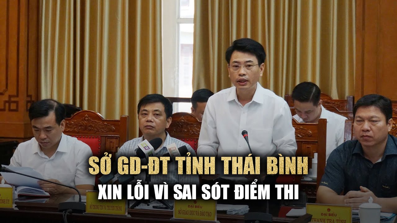 Sở GD-ĐT tỉnh Thái Bình: "Xin lỗi các em học sinh, phụ huynh và nhân dân trong tỉnh"