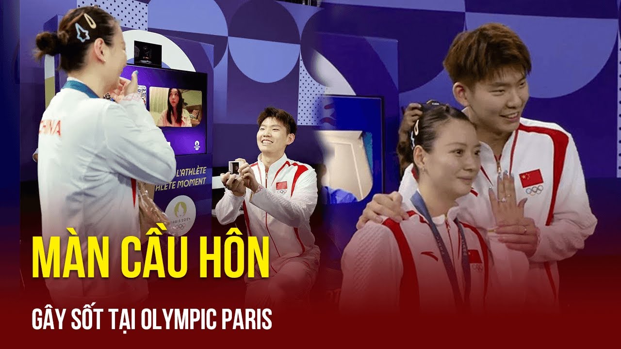 Màn cầu hôn của cặp đôi cầu lông Trung Quốc gây sốt Olympic | TTVH