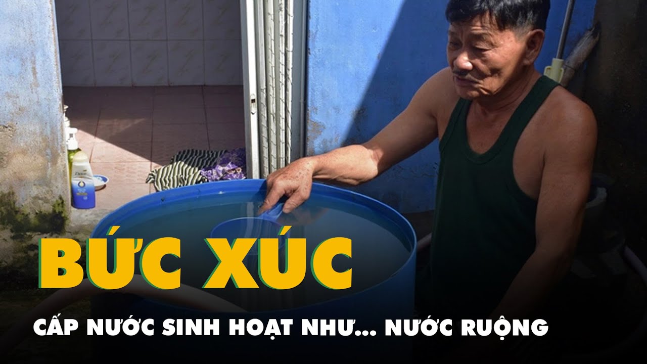 Cấp nước sinh hoạt cho người dân như... nước ruộng