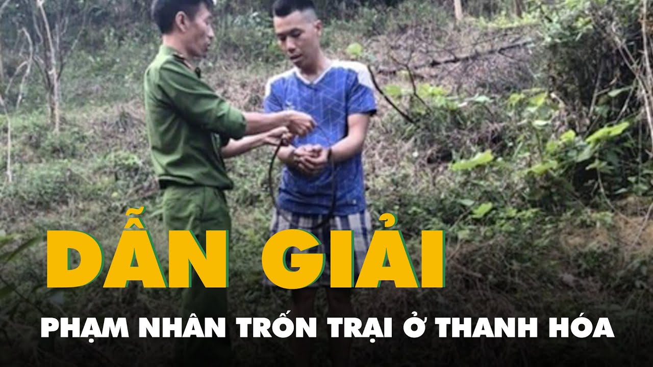 Video dẫn giải phạm nhân trốn trại giam ở Thanh Hóa