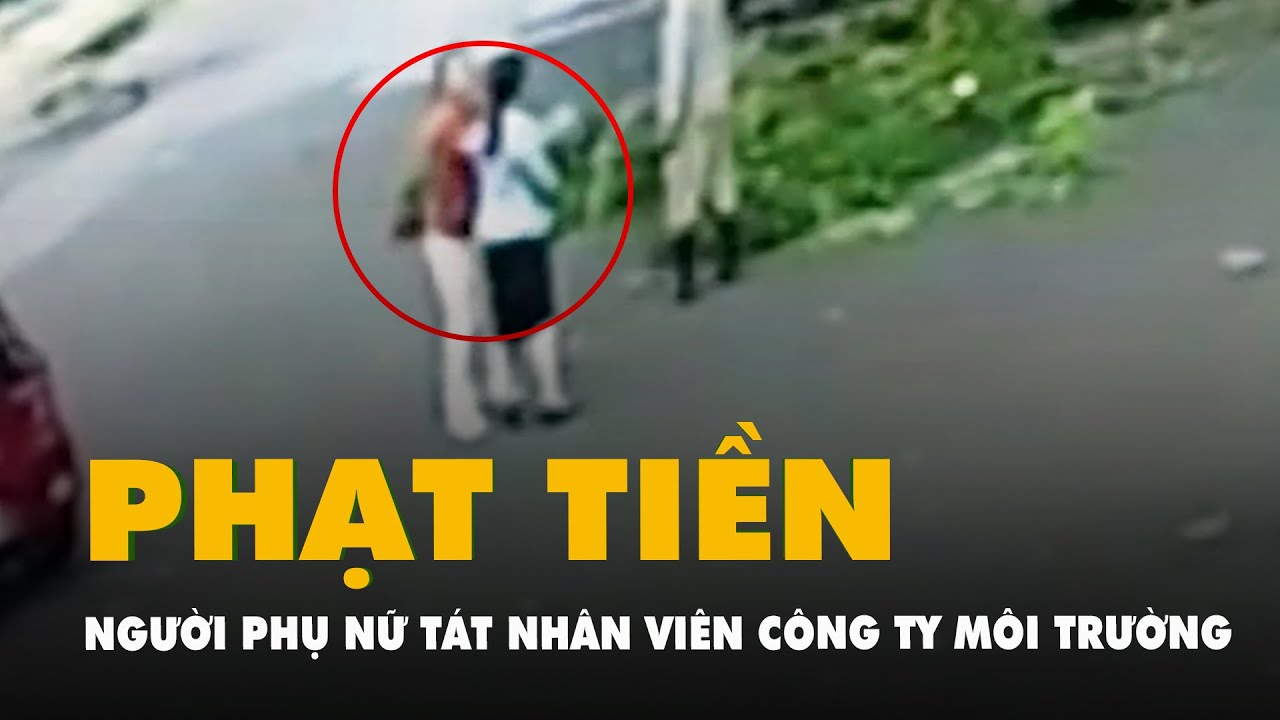 Tát nhân viên công ty môi trường, người phụ nữ bị phạt 6,5 triệu đồng