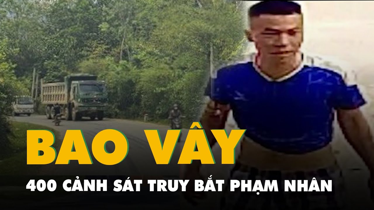 400 cảnh sát bao vây khu vực rừng sến, truy bắt phạm nhân trốn trại