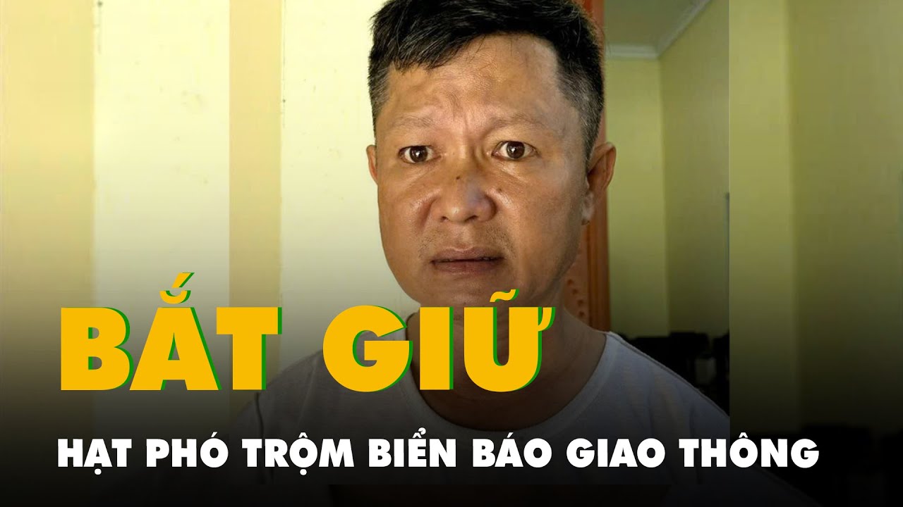 Hạt phó quản lý đường bộ trộm biển báo giao thông