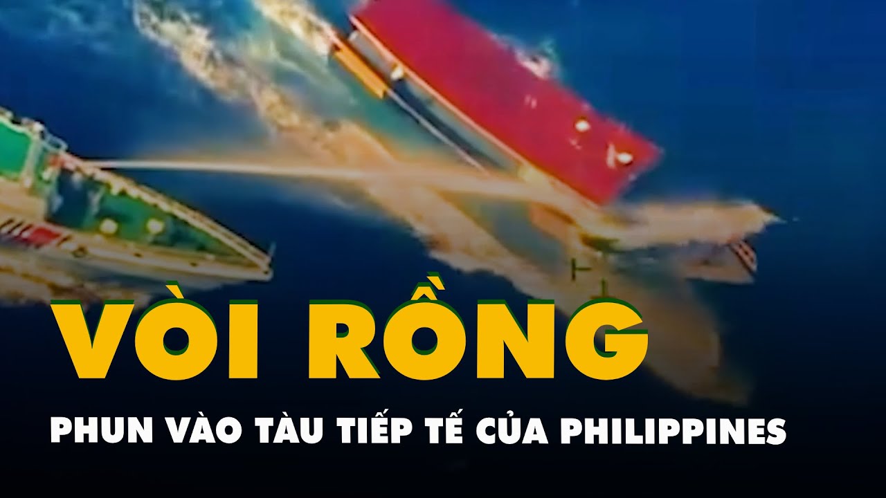 Trung Quốc phun vòi rồng vào tàu tiếp tế làm 3 lính hải quân Philippines bị thương