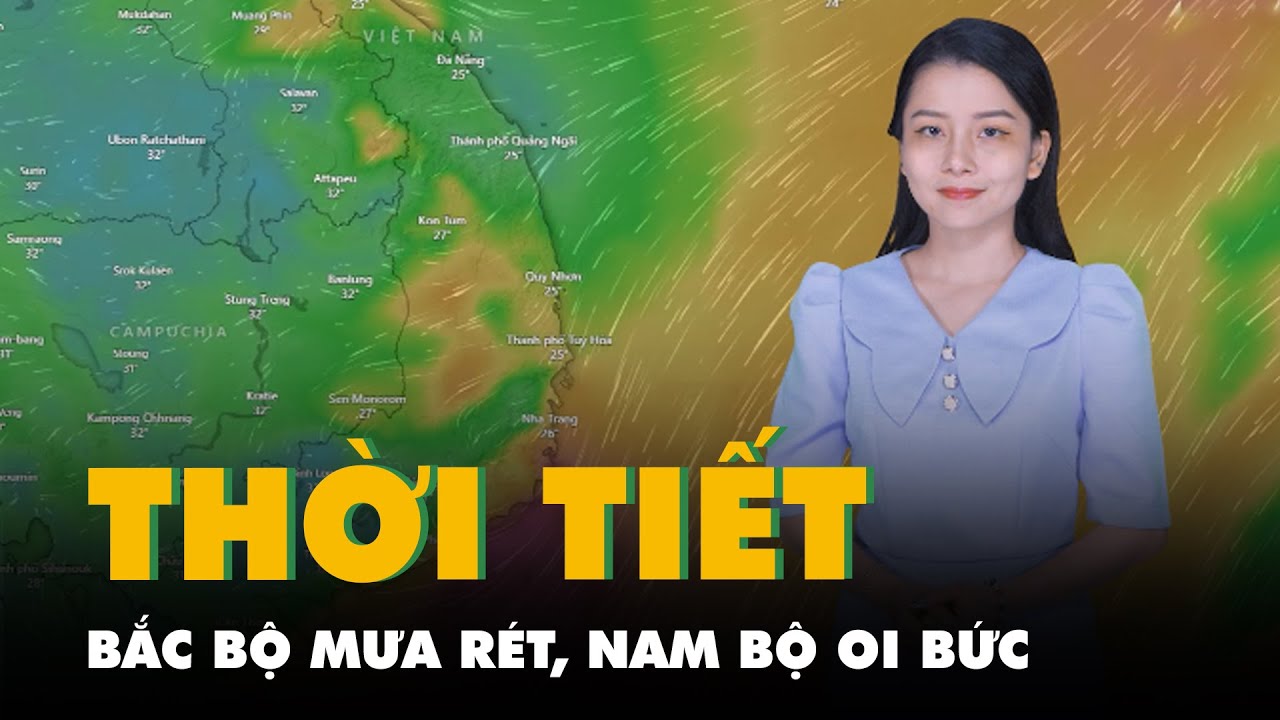 Thời tiết hôm nay 12-1: Bắc Bộ mưa rét, Nam Bộ oi bức