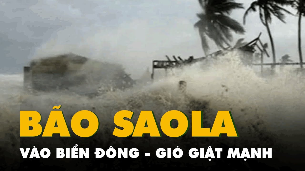 Bão Saola sắp vào Biển Đông, gió giật cấp 17