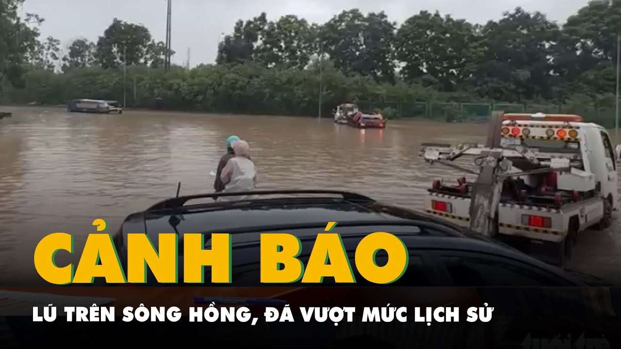 Bản tin đặc biệt cảnh báo lũ trên sông Hồng, đã vượt mức lịch sử