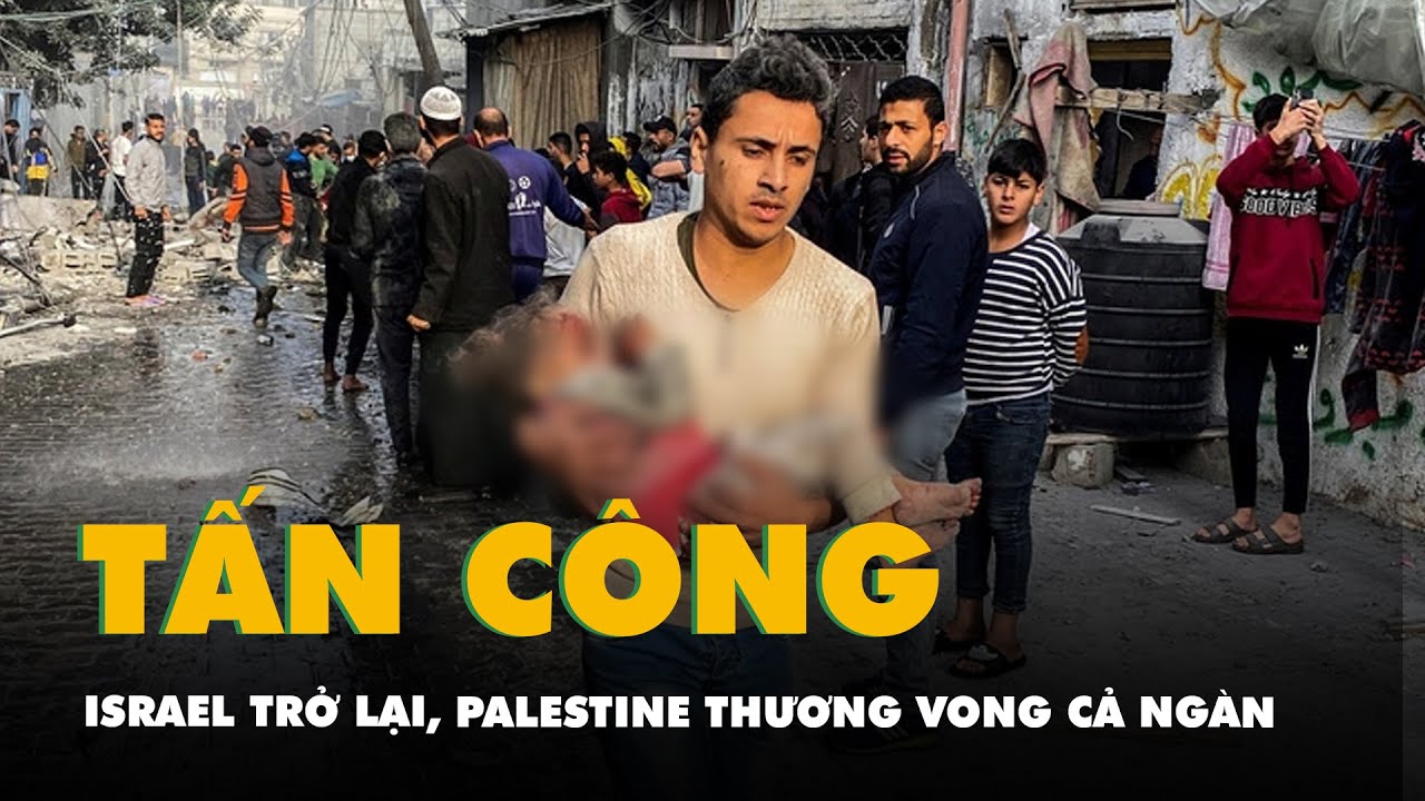 Israel tấn công trở lại, người Palestine chết và bị thương cả ngàn