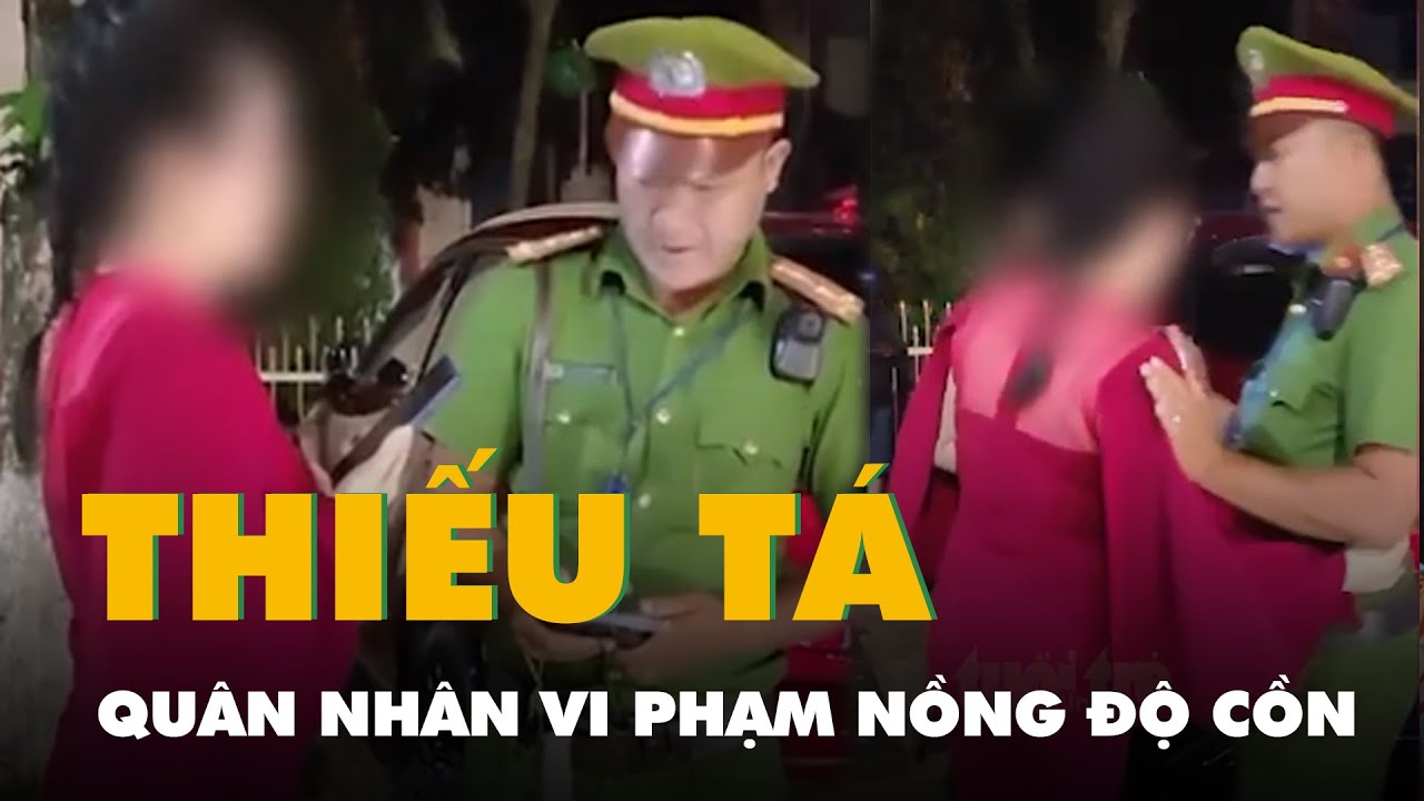 Một nữ thiếu tá quân nhân chuyên nghiệp bị điều chuyển công tác do vi phạm nồng độ cồn