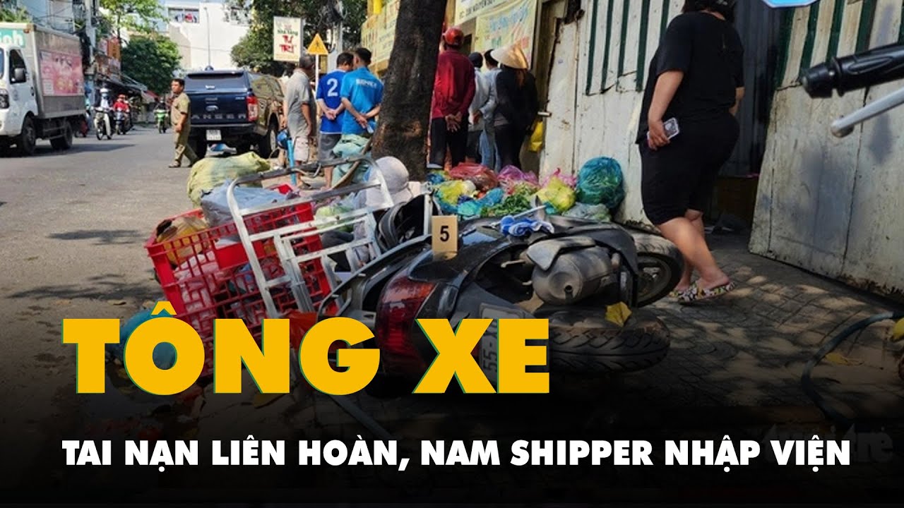 Ô tô bán tải gây tai nạn liên hoàn ở Tân Phú, nam shipper nhập viện