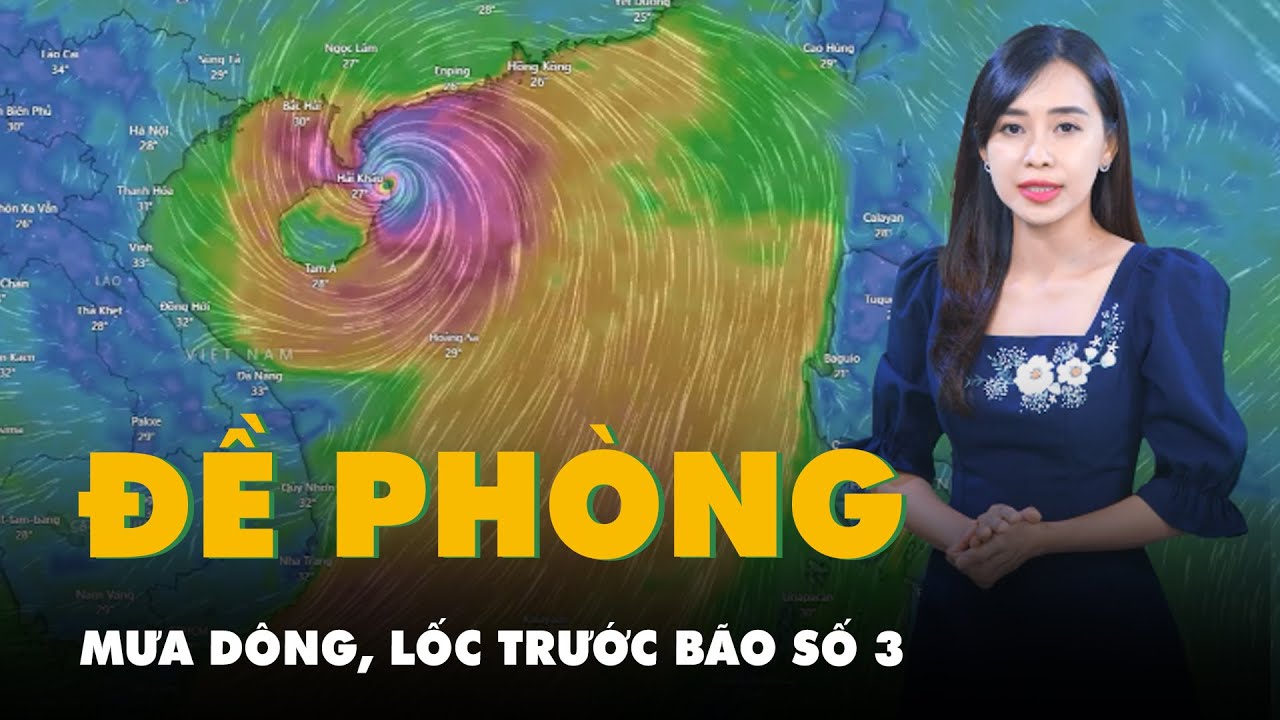 Thời tiết hôm nay 6-9: Bắc Bộ đề phòng mưa dông, lốc trước bão số 3; Nam Bộ mưa to