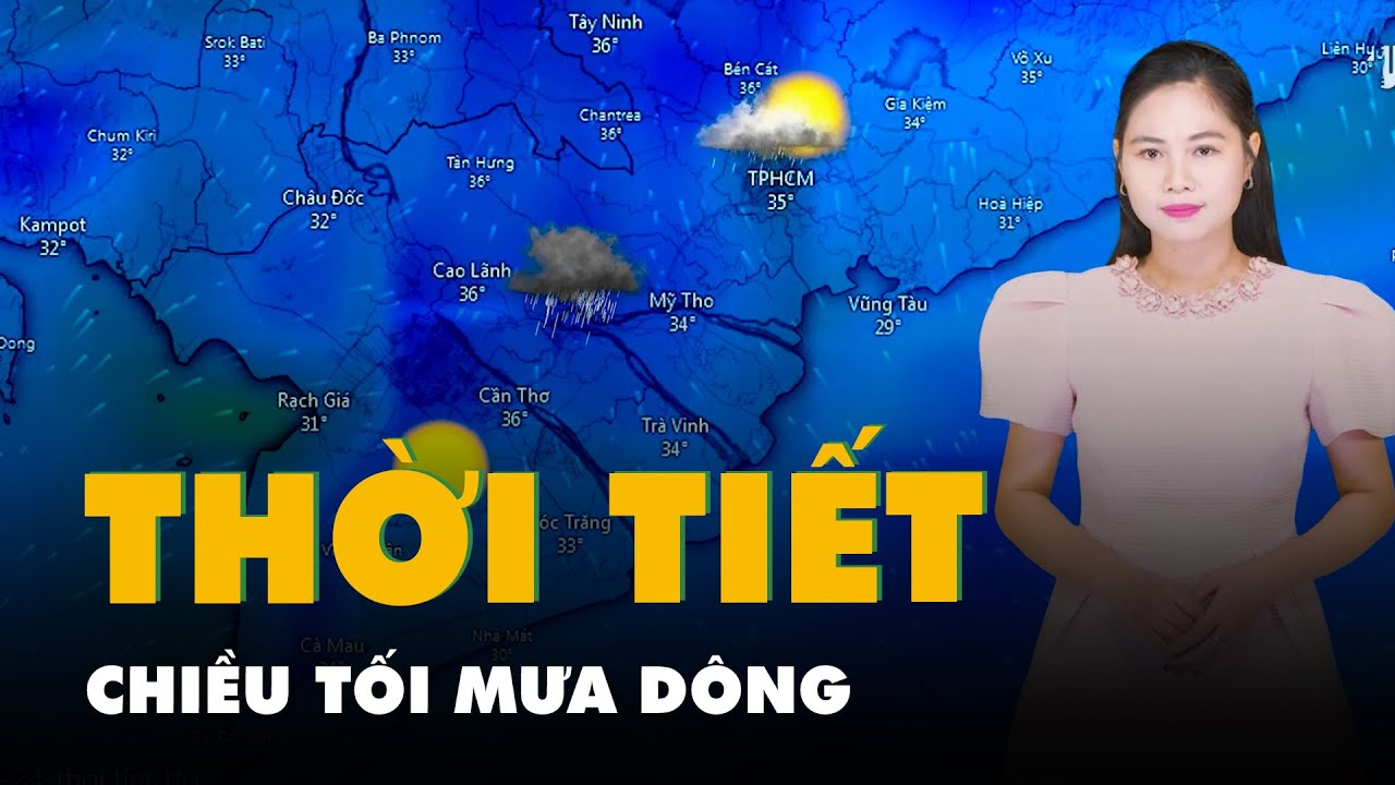 Thời tiết hôm nay 13-5: Nam Bộ, Tây Nguyên ngày nắng, chiều tối mưa dông