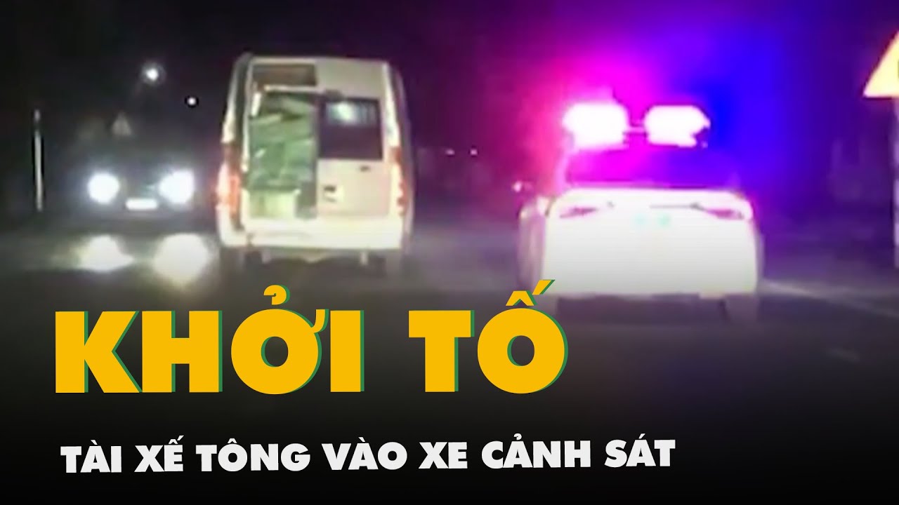 Khởi tố tài xế lái ô tô chở gỗ lậu đâm vào xe cảnh sát