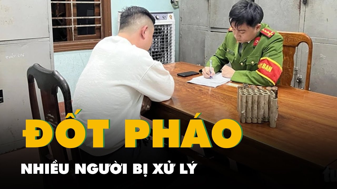 Nhiều người bị xử lý vì đốt pháo nổ trái phép đêm giao thừa