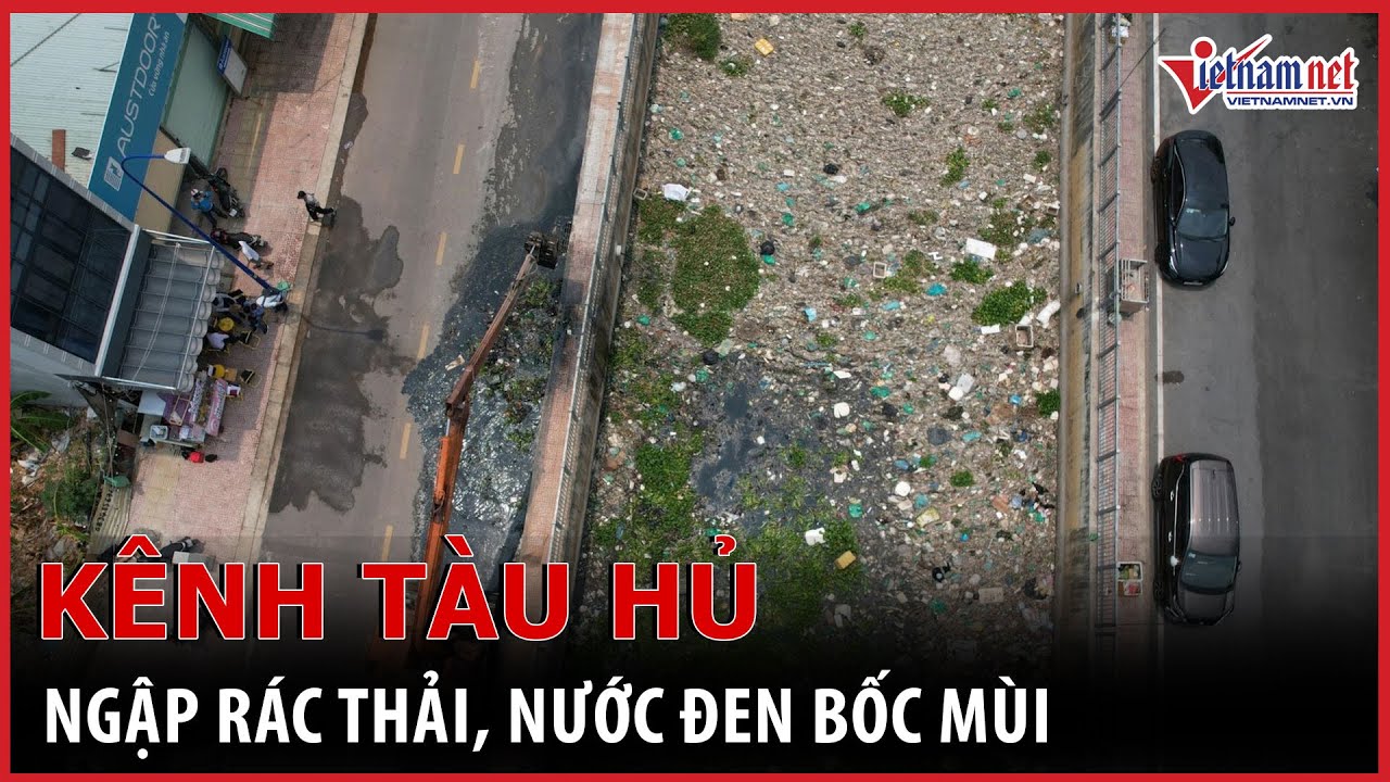 TP.HCM: Kênh Tàu Hủ ngập rác thải, nước đen kịt, bốc mùi hôi thối | Báo VietNamNet