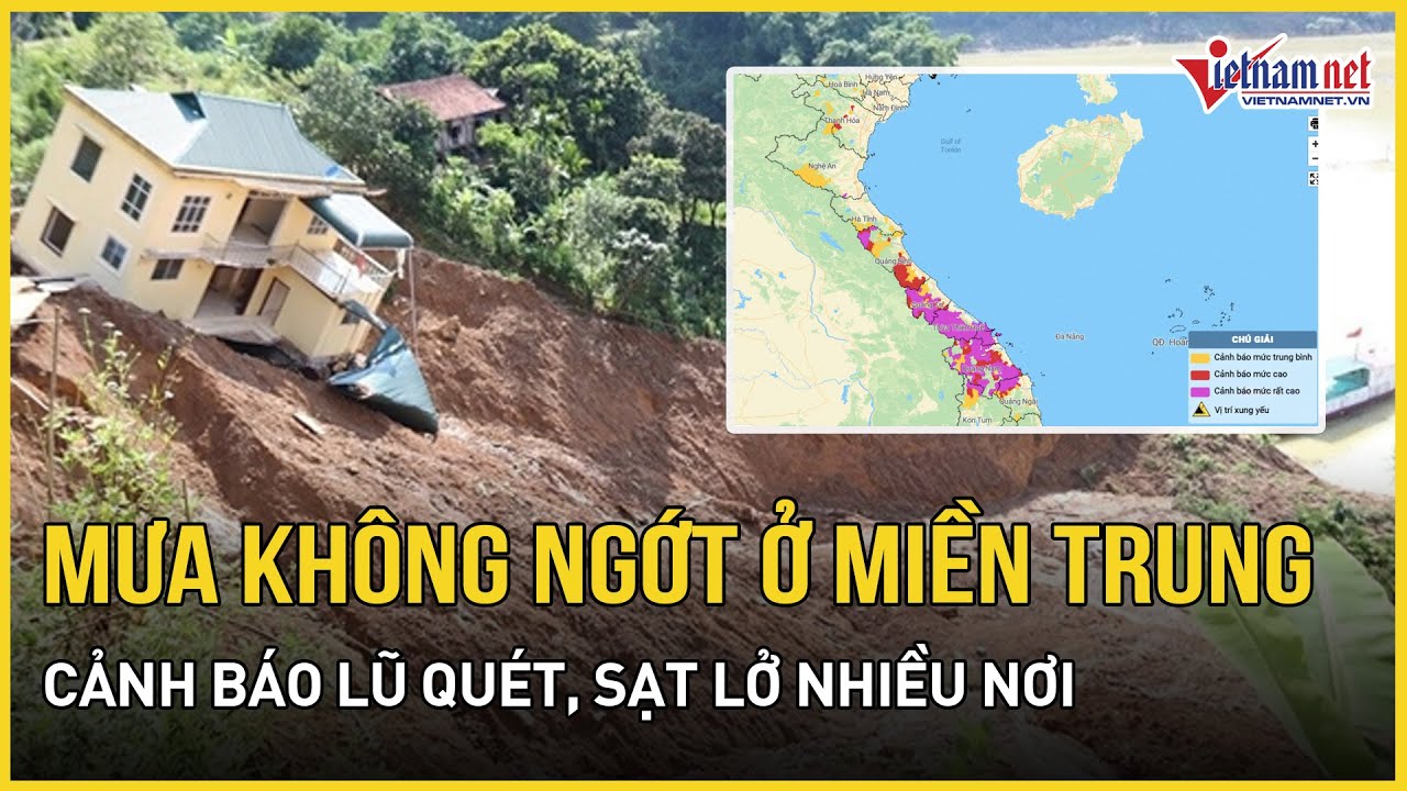 Cảnh báo lũ quét, sạt lở ở nhiều nơi sau khi bão số 4 suy yếu thành áp thấp | Báo VietNamNet