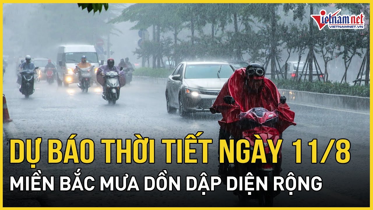 Miền Bắc mưa dồn dập diện rộng, Trung Bộ nắng gắt | Báo VietNamNet