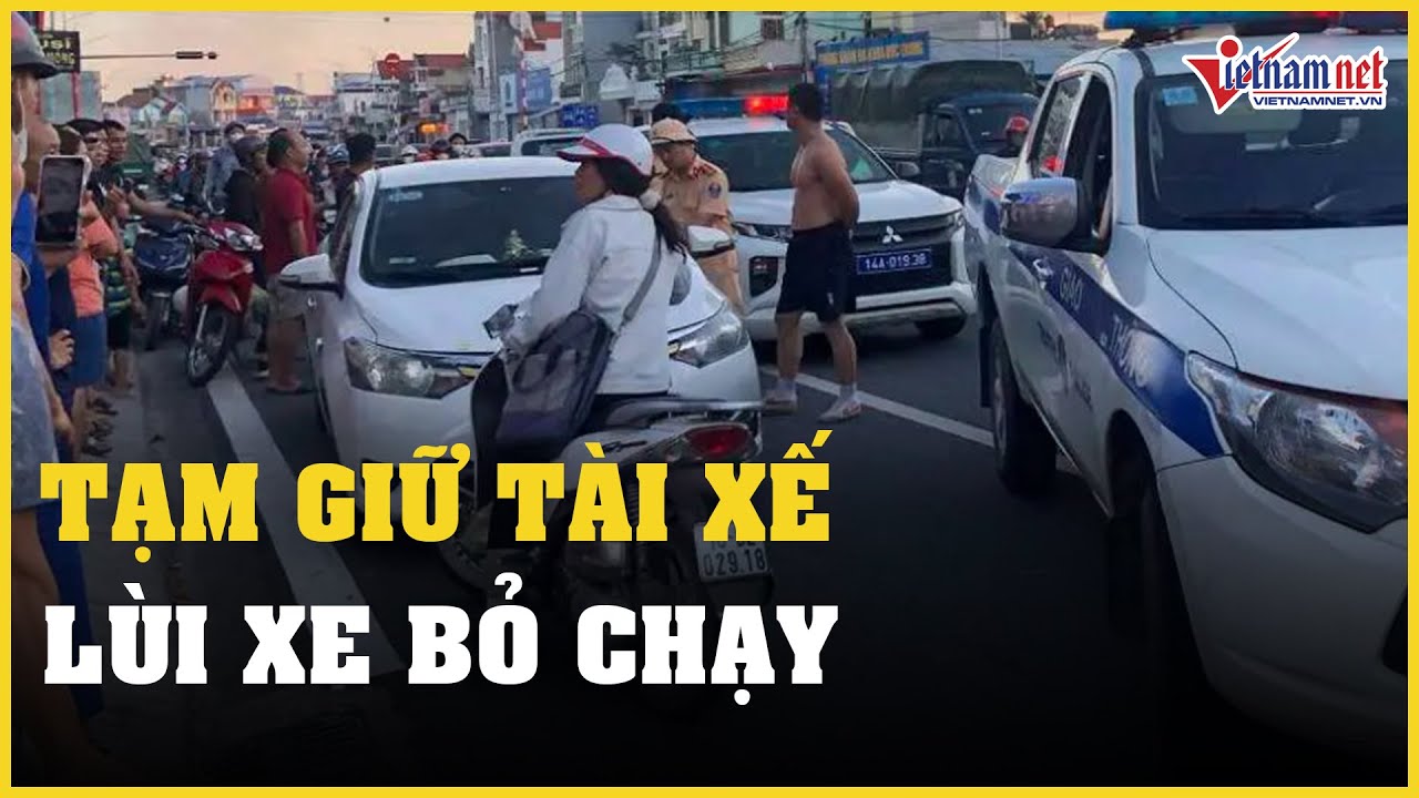 Tạm giữ tài xế lùi xe bỏ chạy khi thấy chốt kiểm tra nồng độ cồn | Báo VietNamNet