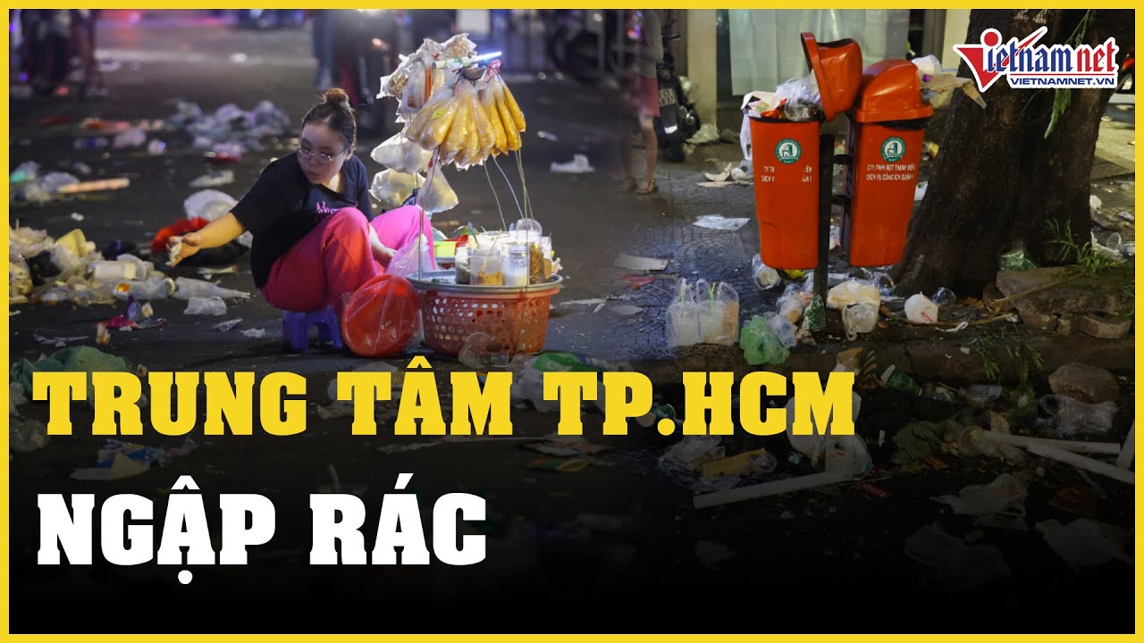 Trung tâm TP.HCM ngập rác sau màn bắn pháo hoa giao thừa | Báo VietNamNet