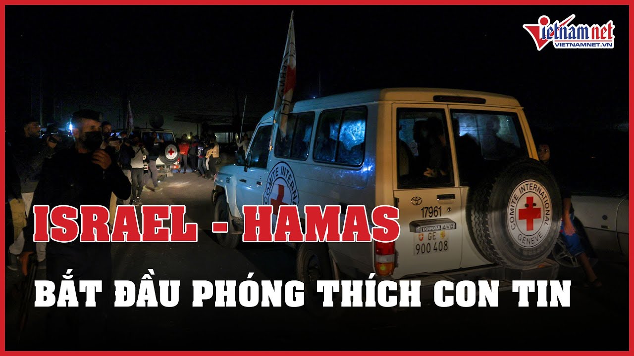 Hamas phóng thích 24 con tin đợt đầu, Israel thả 39 tù nhân Palestine đáp lại | Báo VietNamNet