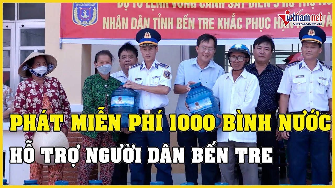 Bến Tre: Phát miễn phí 1.000 bình nước hỗ trợ người dân vùng hạn mặn | Báo VietNamNet