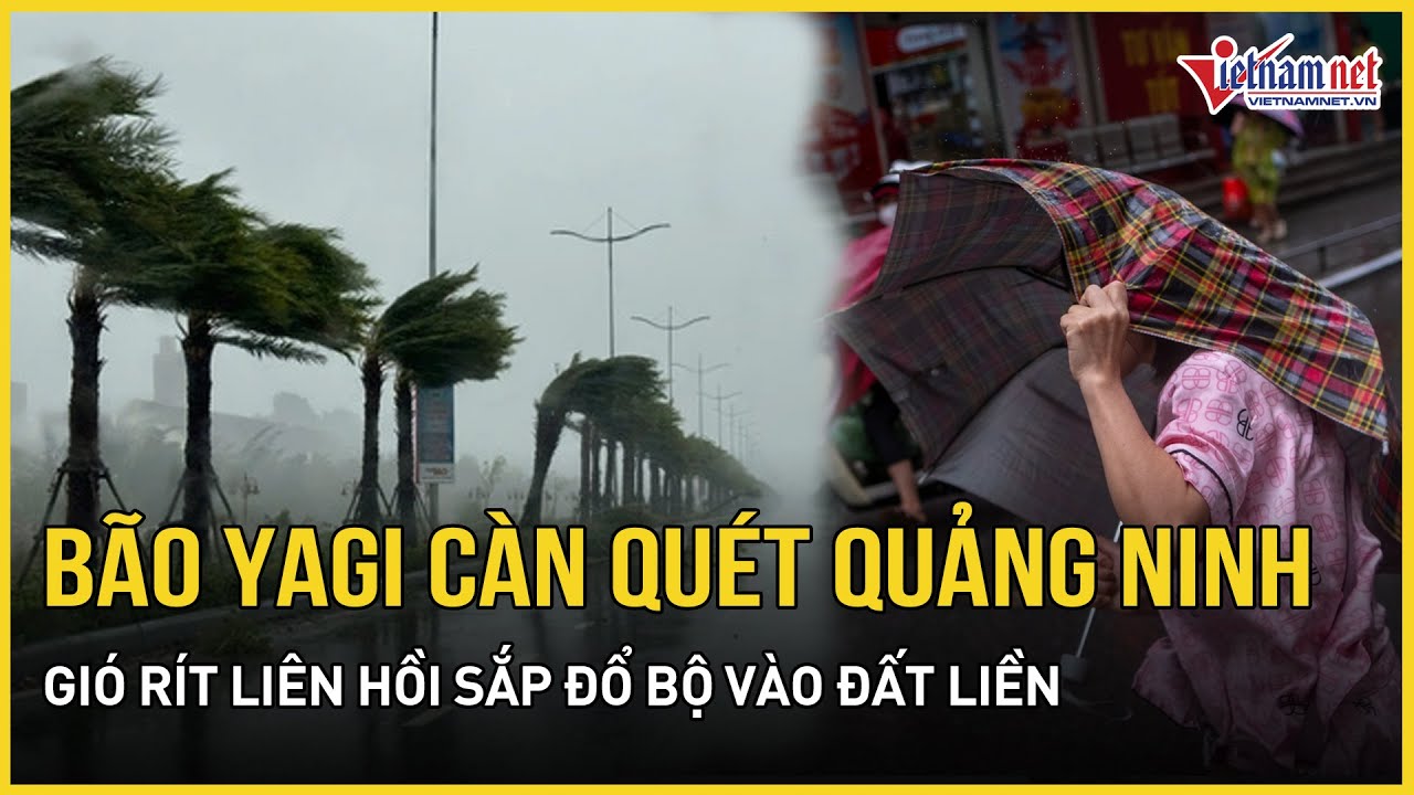 Bão số 3 Yagi vào đất liền gió rít liên hồi, miền Bắc mưa lớn dồn dập | Báo VietNamNet