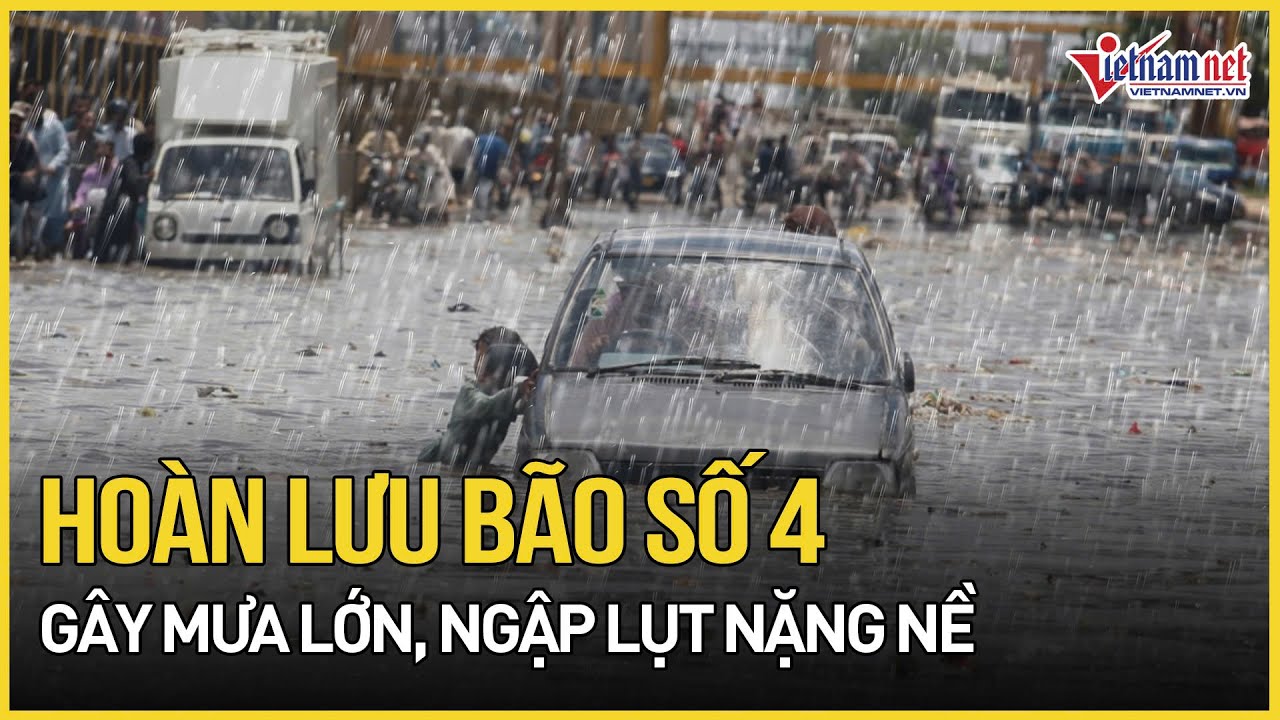 Hoàn lưu bão số 4 gây mưa lớn, ngập lụt 77 điểm tại một số tỉnh, thành miền Trung | Báo VietNamNet