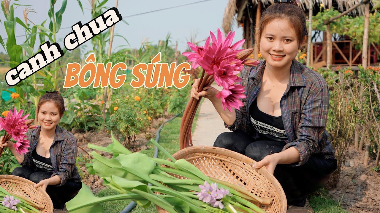 Món Ăn Đồng Quê Canh Chua Bông Súng Ngon Tuyệt