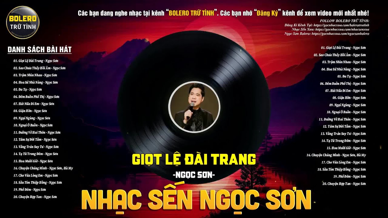 NGỌC SƠN BOLERO SẾN XƯA - NGHE LÀ MÊ - LK GIỌT LỆ ĐÀI TRANG, SAO CHƯA THẤY HỒI ÂM...