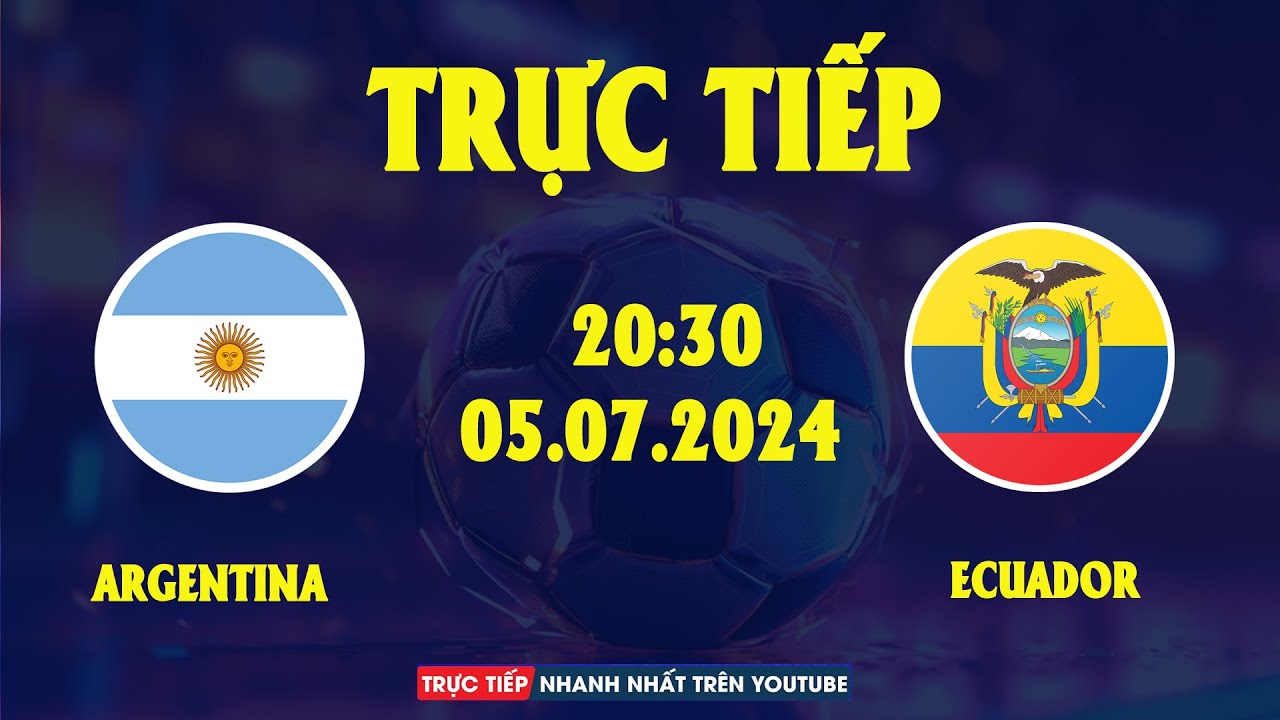 TƯỜNG THUẬT | ARGENTINA vs ECUADOR | COPA AMERICA 2024 | LOẠT LUÂN LƯU CẪN NÃO, VỠ ÒA GIÀNH VÉ VÀO