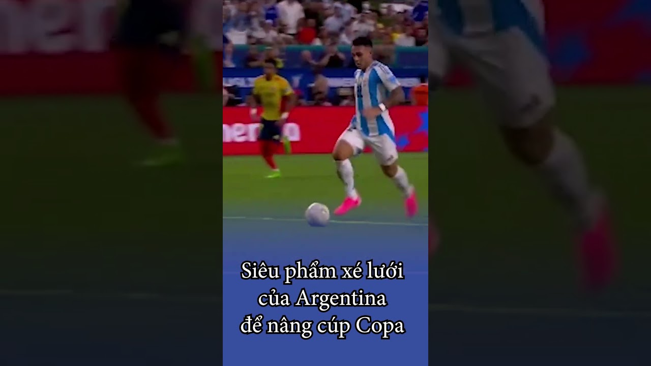 Siêu phẩm mãn nhãn của sao Argentina tại chung kết Copa 2024 #shorts