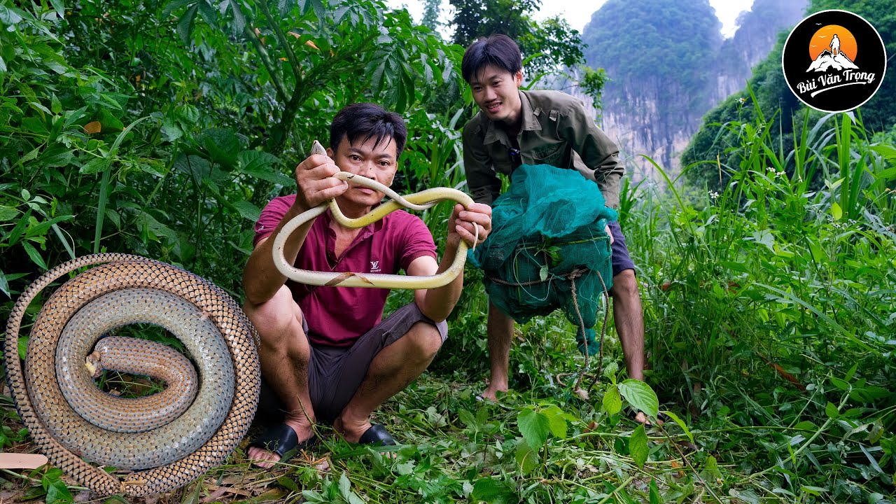 SIÊU PHẨM MÓN DỒI RẮN CỦA HAI BỐ CON - THĂM BẪY ẾCH (tập 2) - Bùi Văn Trọng