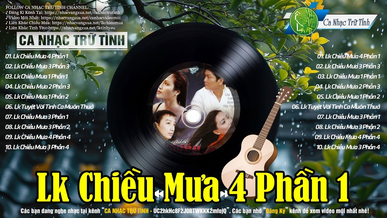 Liên Khúc Chiều Mưa 1234 Cực Hay - Nhạc Trữ Tình Bolero Hải Ngoại Chọn Lọc - Ca Nhạc Trữ Tình