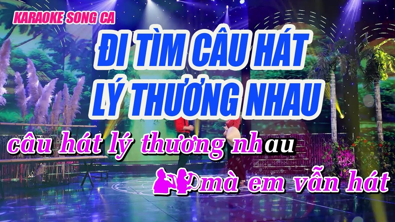 Karaoke Đi tìm câu hát lý thương nhau | Song Ca Karaoke | Bùi Thúy Karaoke