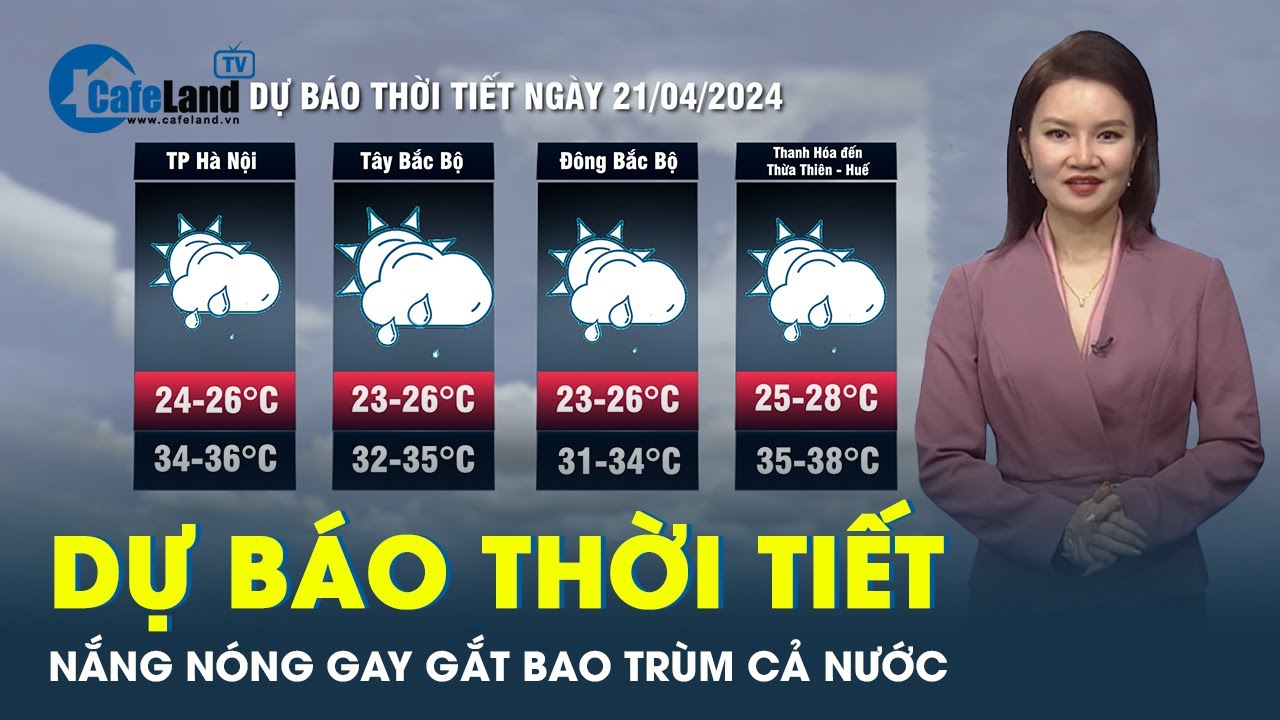 Dự báo thời tiết 21-4: Cả nước bước vào đợt nắng nóng gay gắt, nhiều nơi vượt ngưỡng 37 độ C