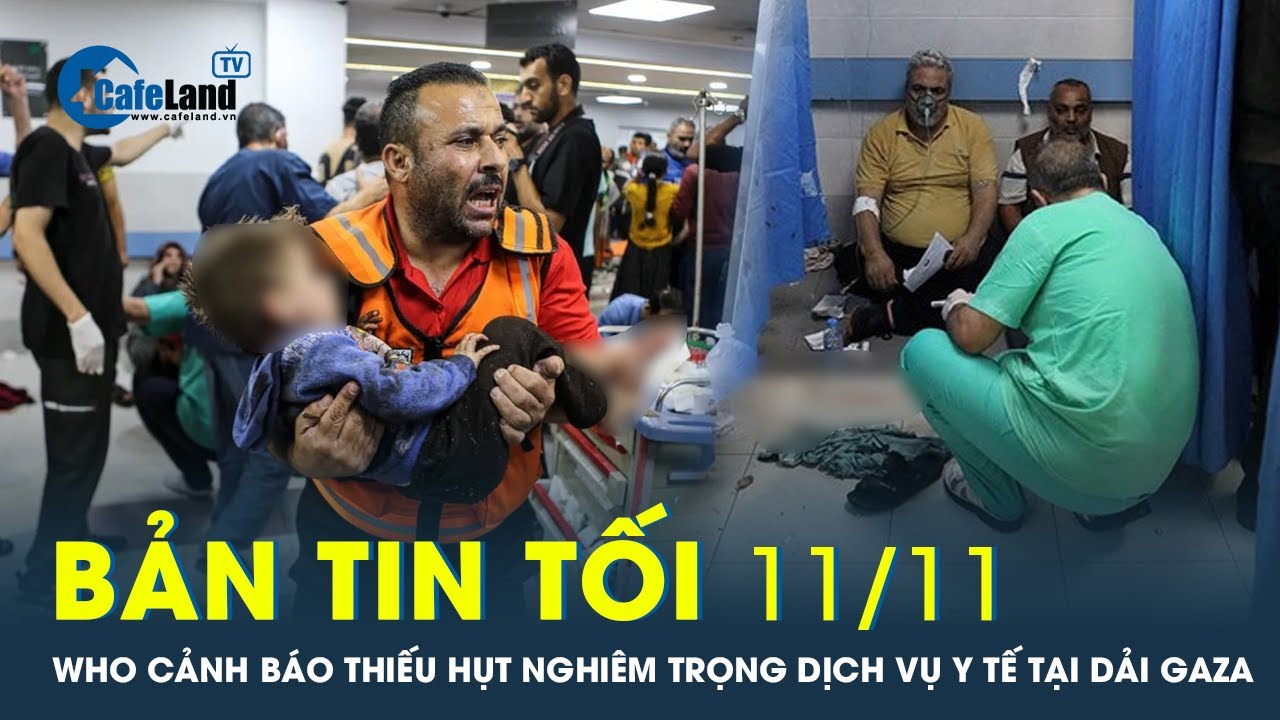 Bản tin tối 11/11: WHO cảnh báo thiếu hụt nghiêm trọng dịch vụ y tế tại Dải Gaza | CafeLand